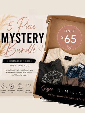 🖤 5 Piece Mystery Box | Curated Surprise Bundle!